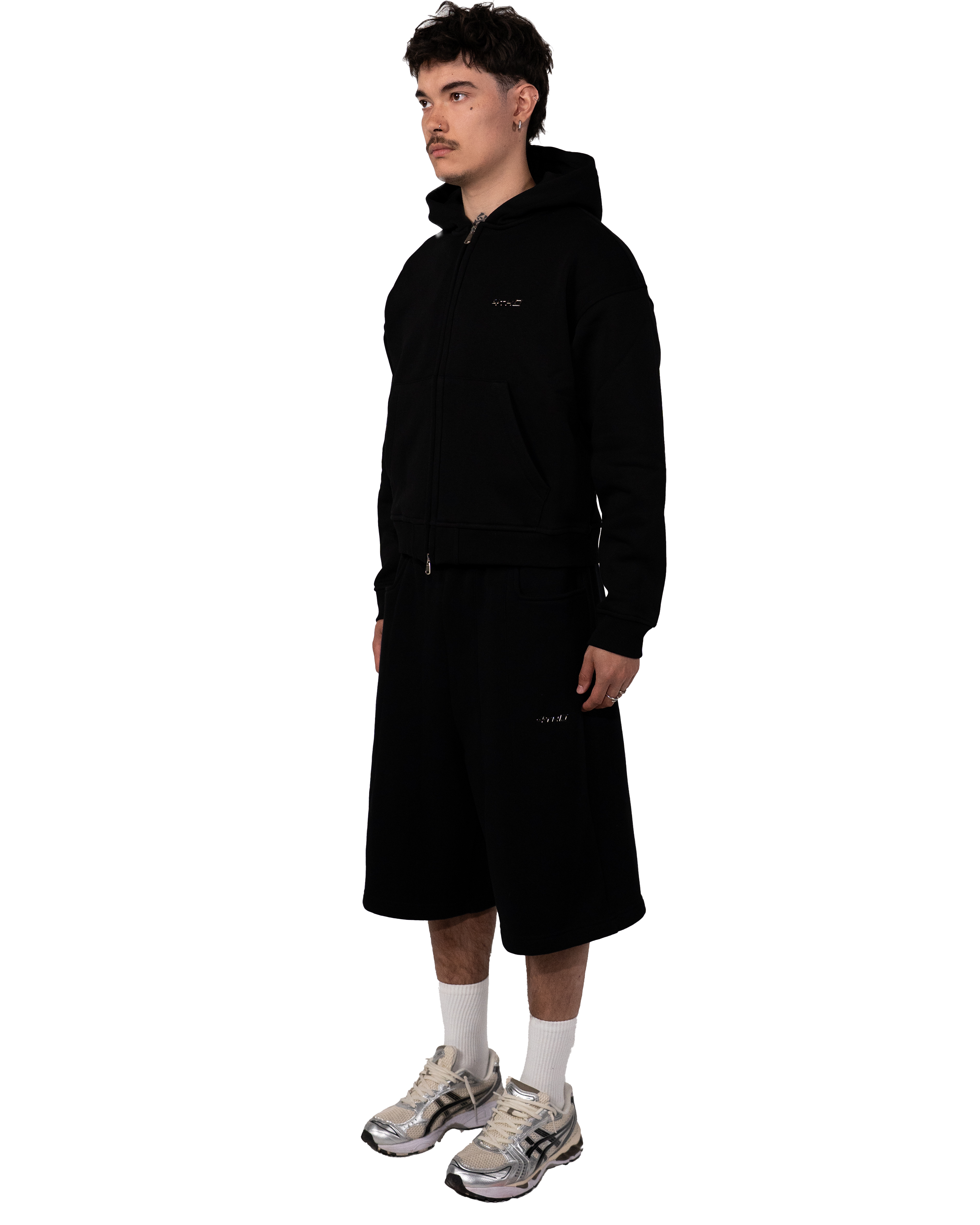 Zip Hoodie - Black