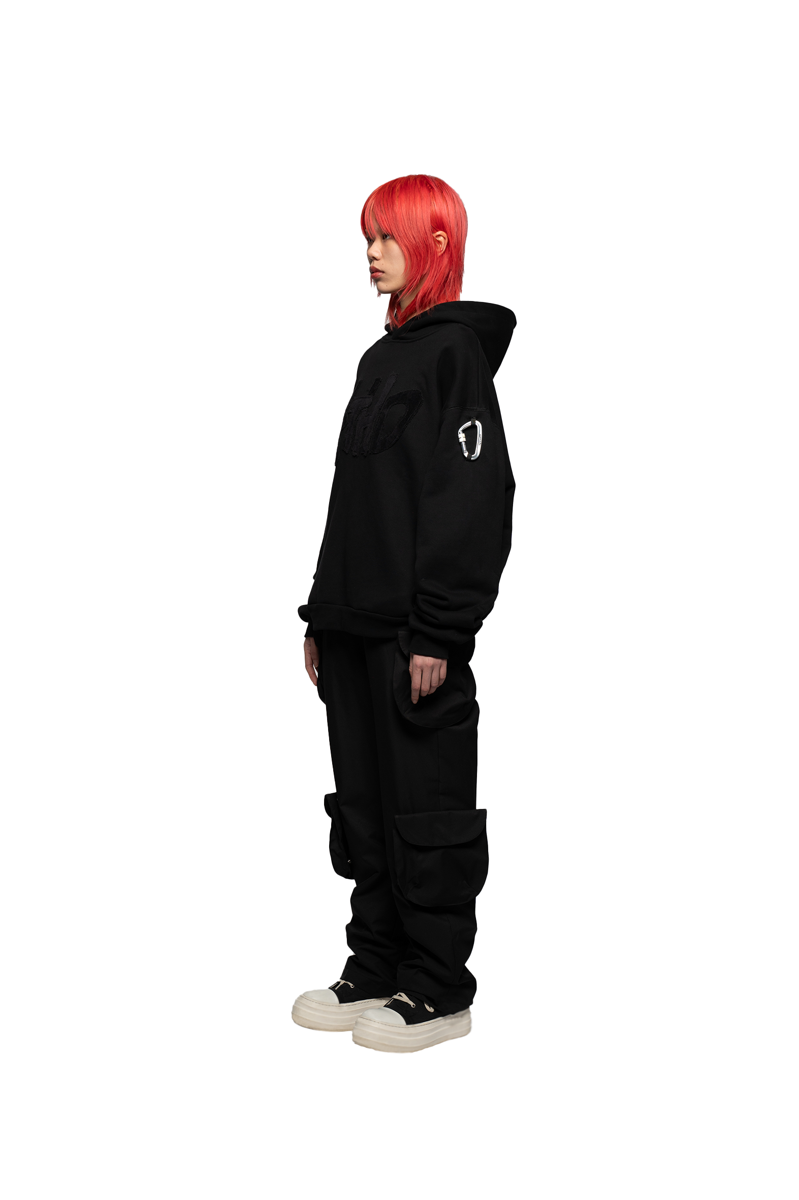 Hoodie Terry Clo. Logo - Black