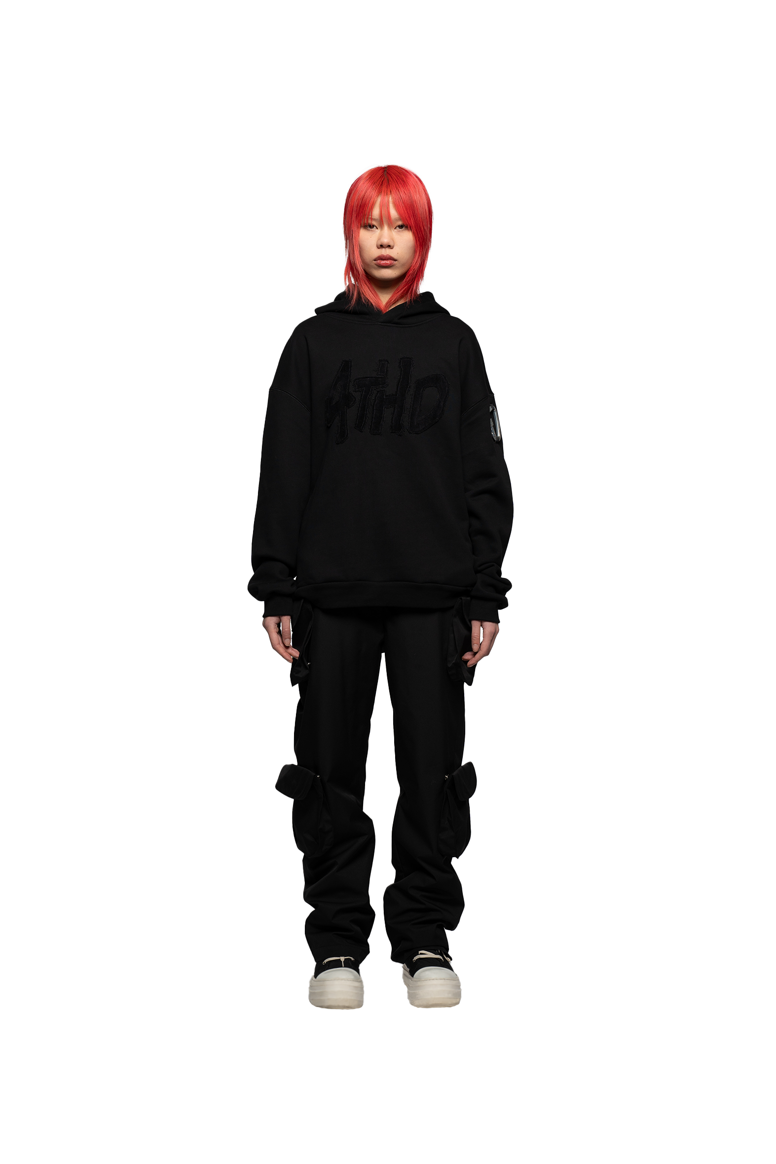 Hoodie Terry Clo. Logo - Black