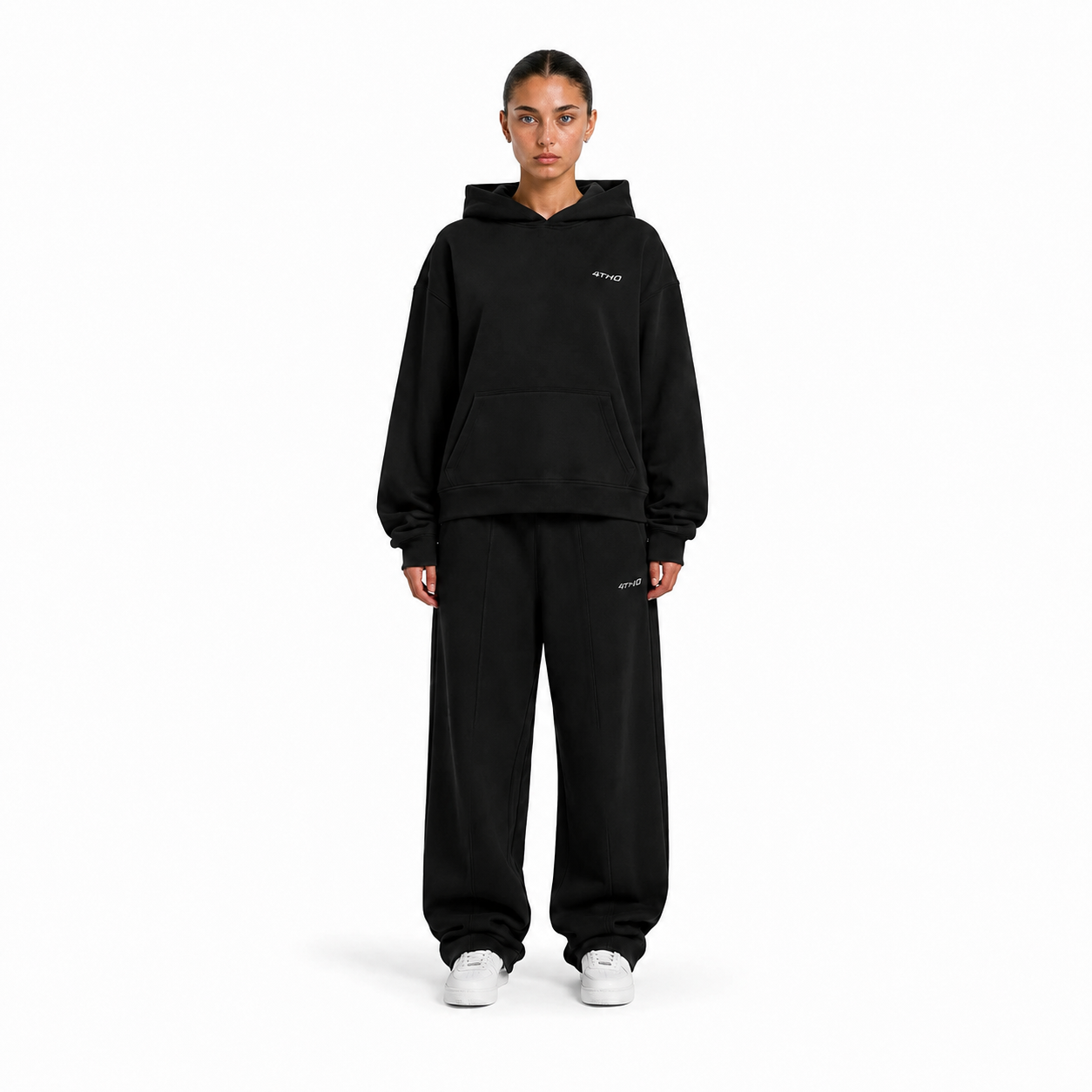 TRACKSUIT HOODIE - BLACK