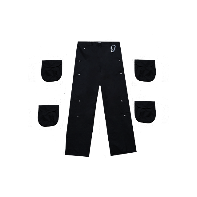 Functional Pockets Cargo - Black