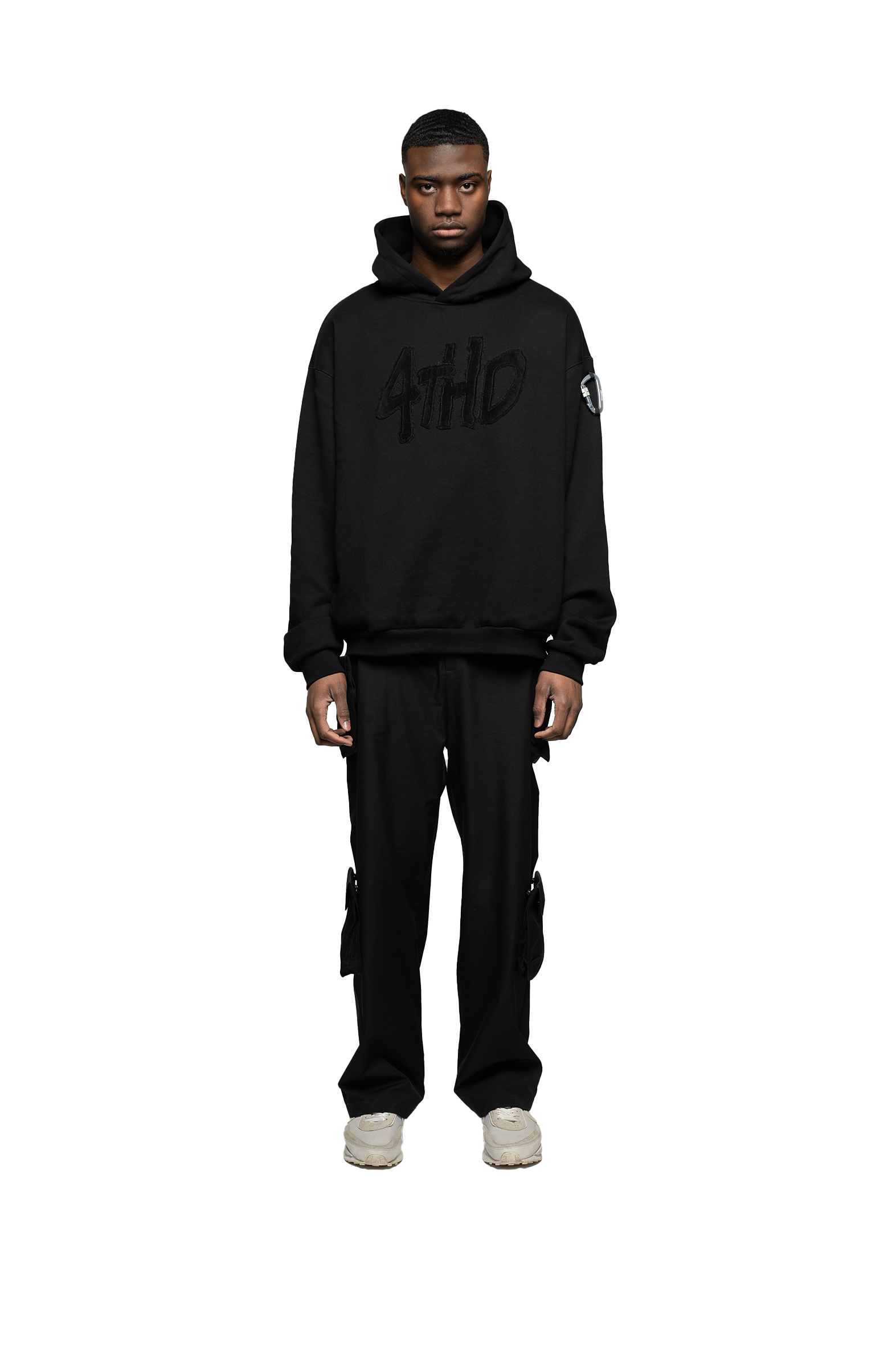 Hoodie Terry Clo. Logo - Black