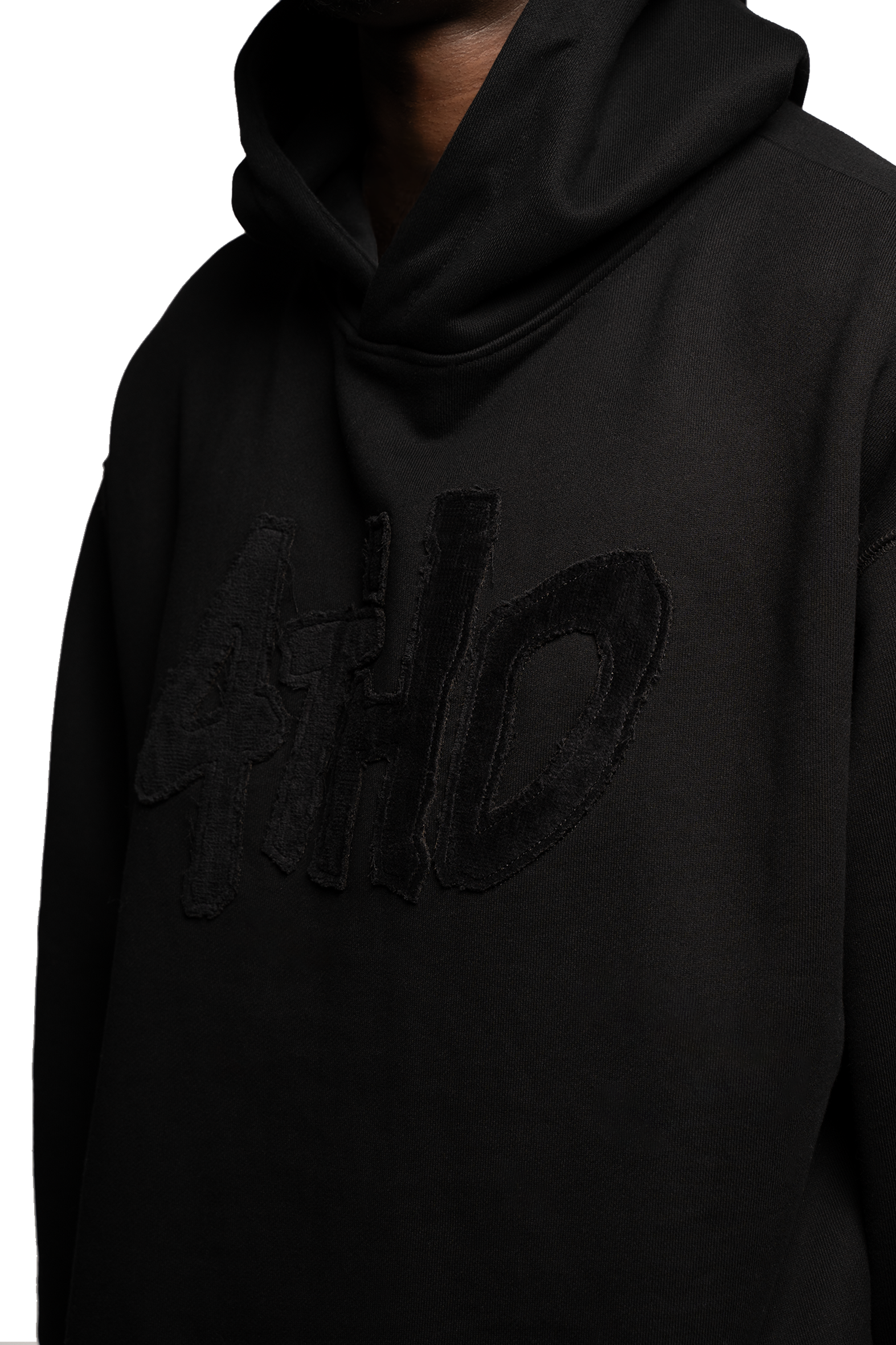 Hoodie Terry Clo. Logo - Black