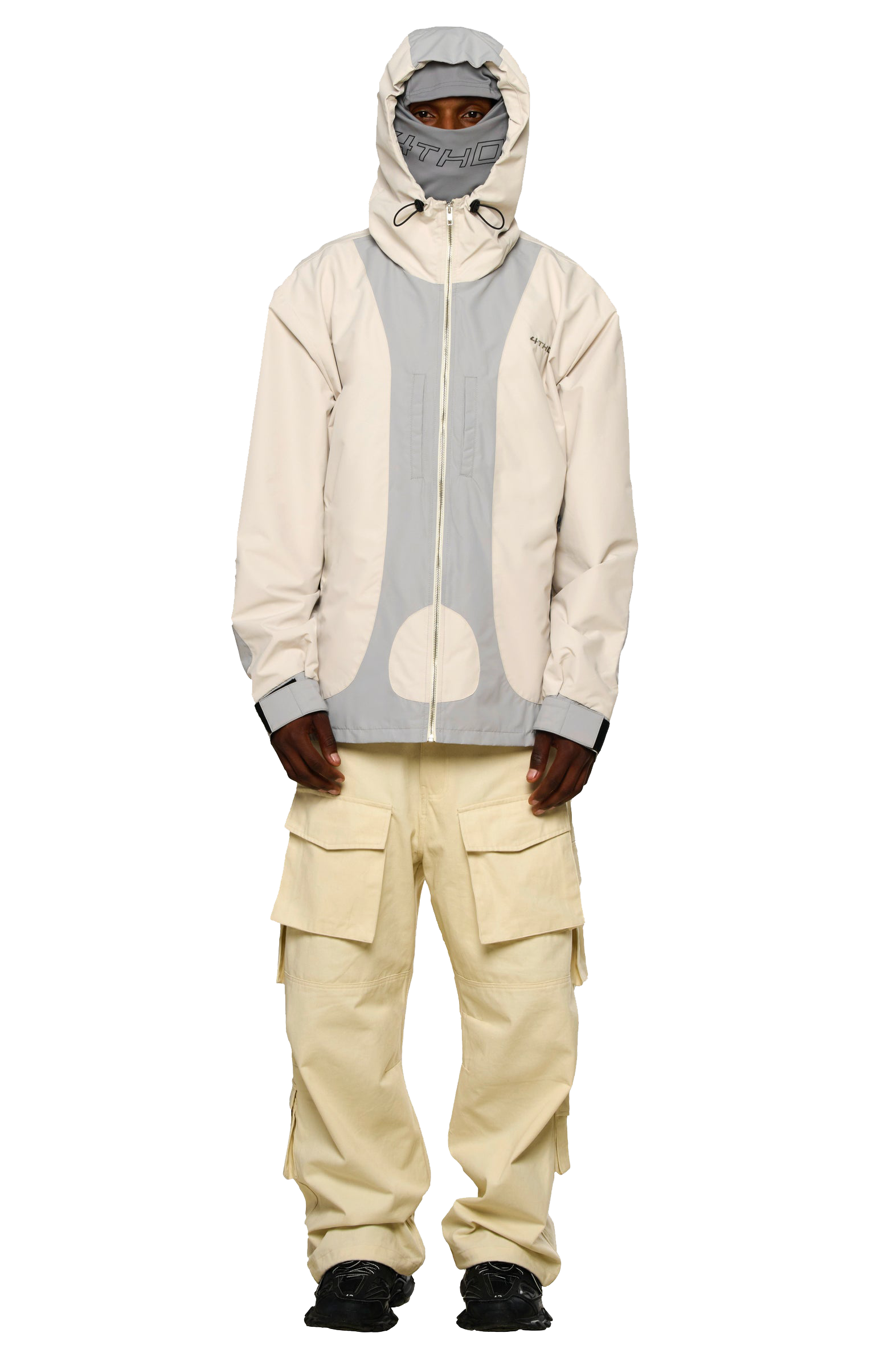 Waterproof Tech Shell Jacket - Grey Beige