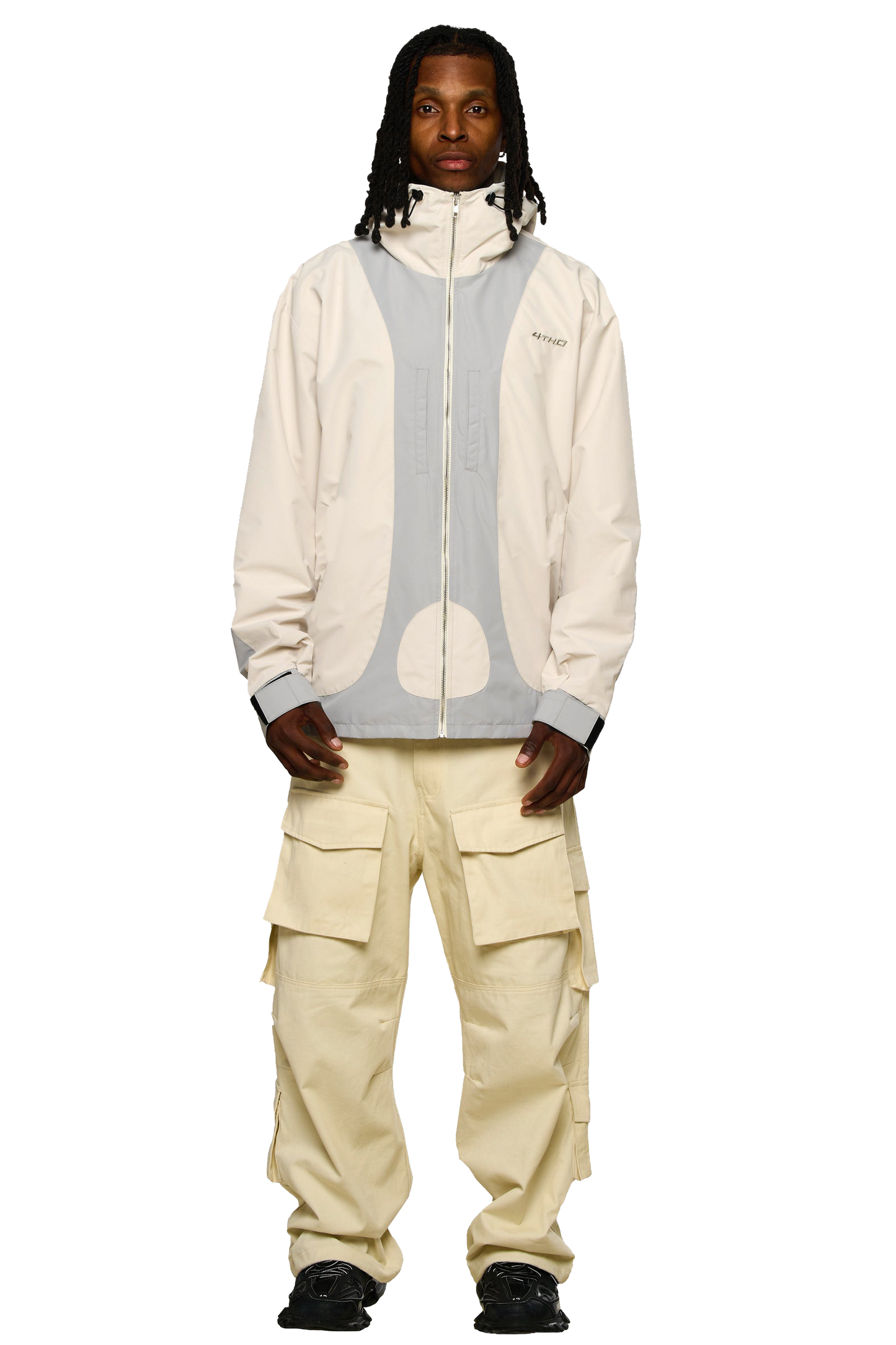 Waterproof Tech Shell Jacket - Grey Beige