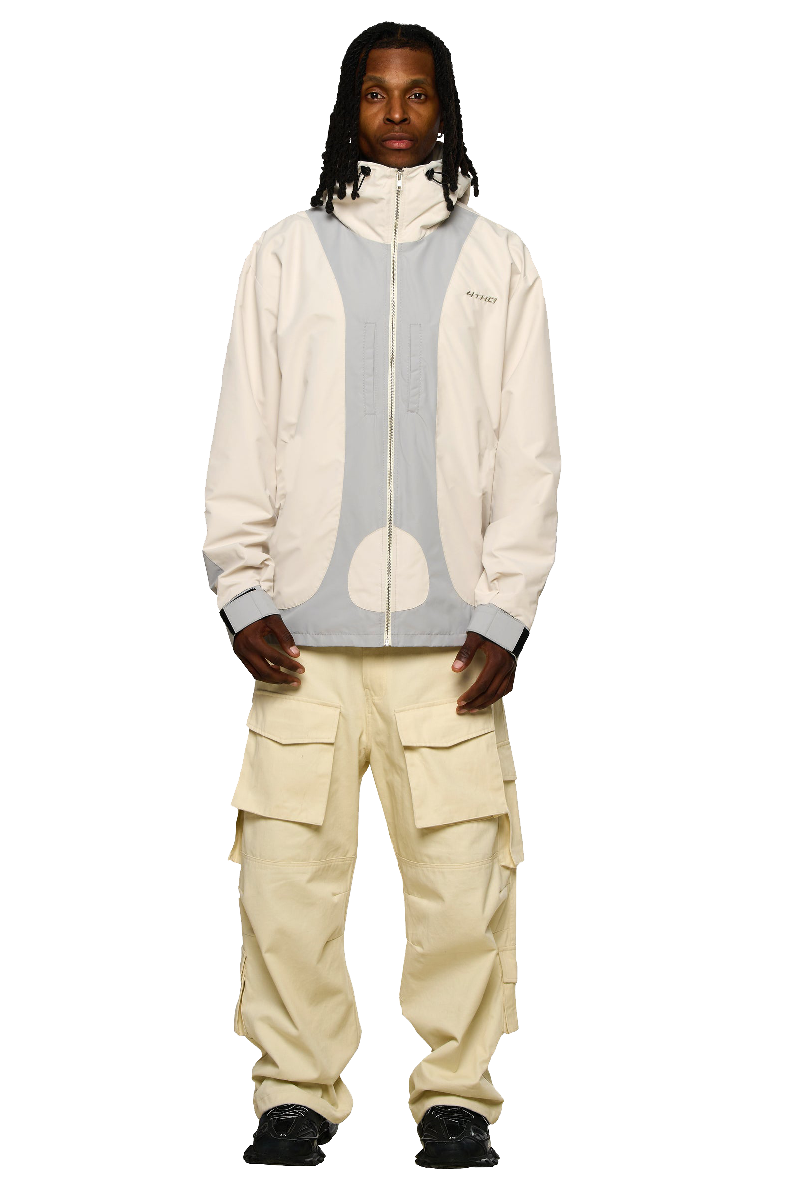 Waterproof Tech Shell Jacket - Grey Beige