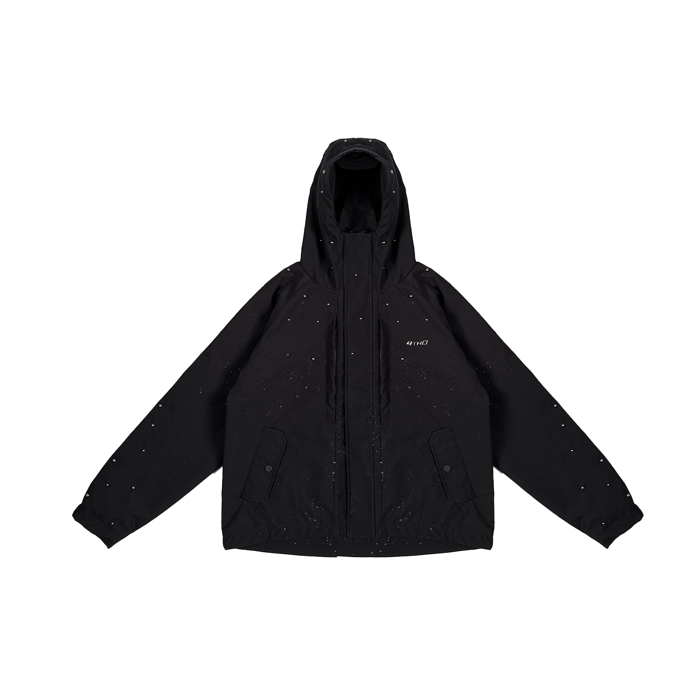 WATERPROOF SHELL JACKET - BLACK