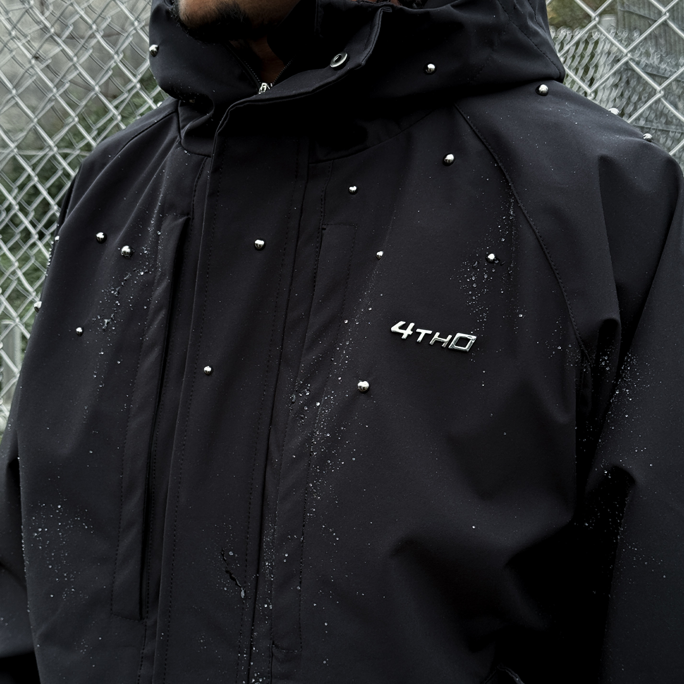 WATERPROOF SHELL JACKET - BLACK