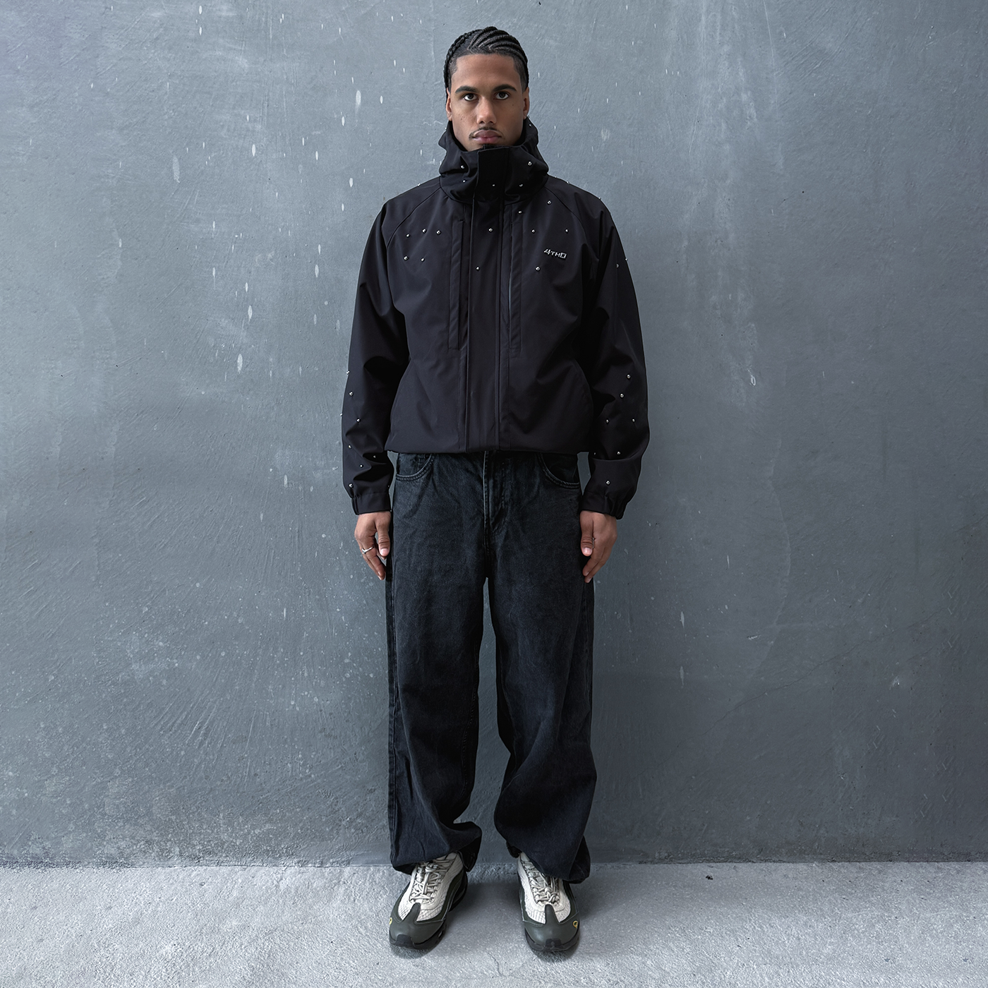 WATERPROOF SHELL JACKET - BLACK