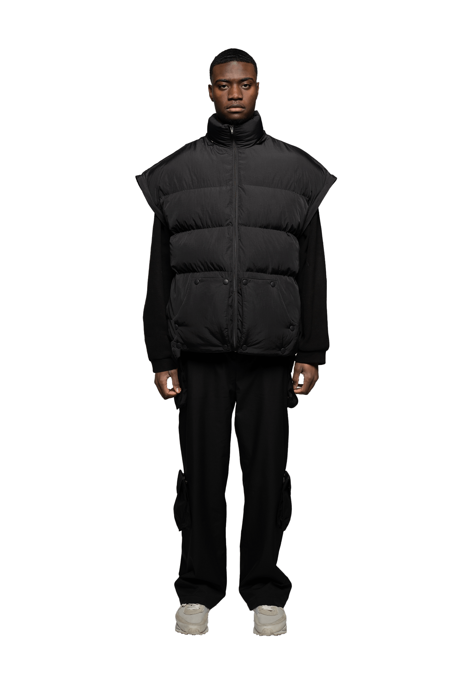 Functional  Puffer Vest/Jacket - Black