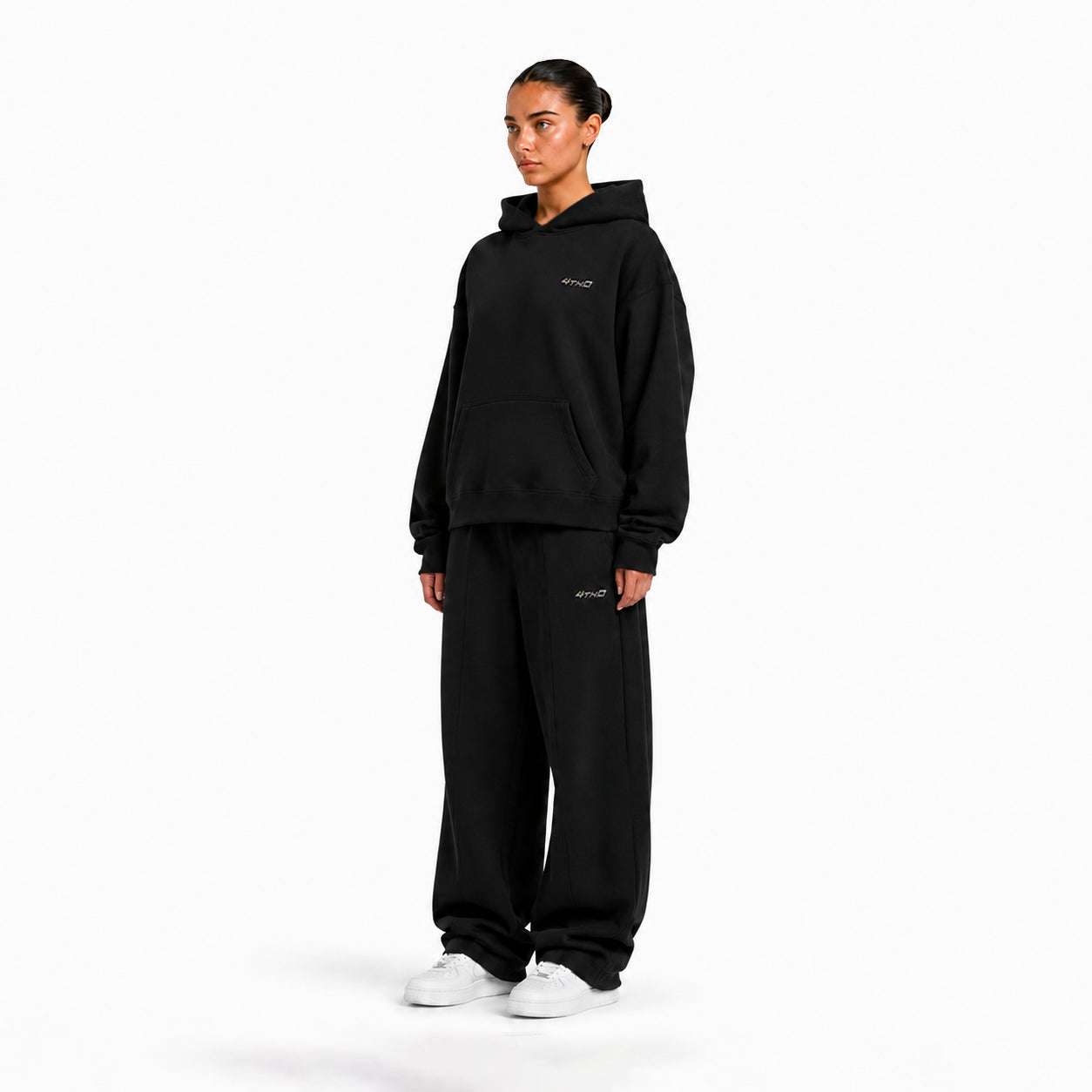 TRACKSUIT HOODIE - BLACK