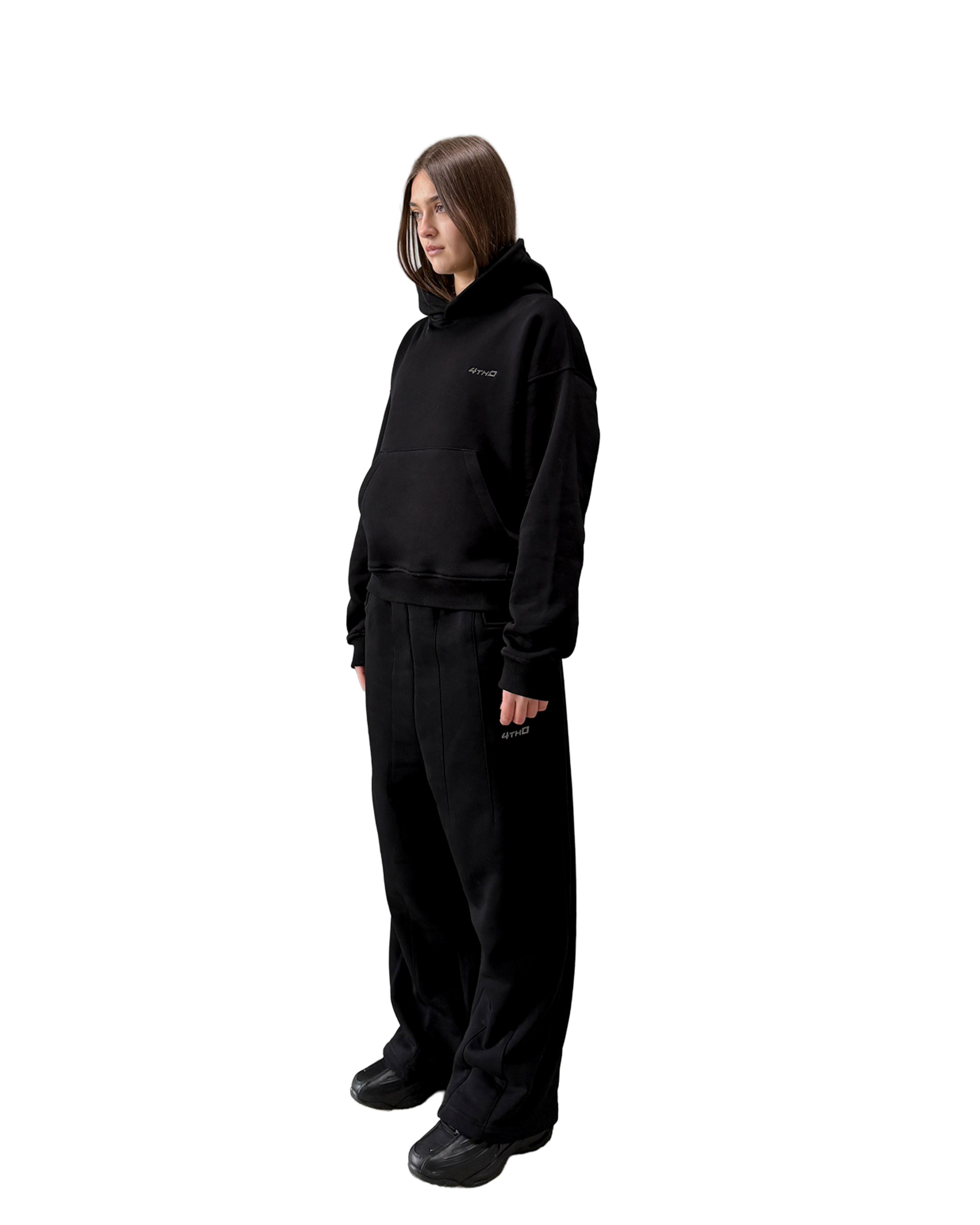TRACKSUIT HOODIE - BLACK
