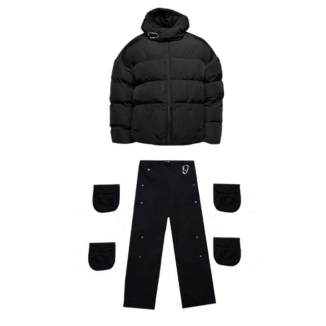 Puffer Jacket + Cargo Set
