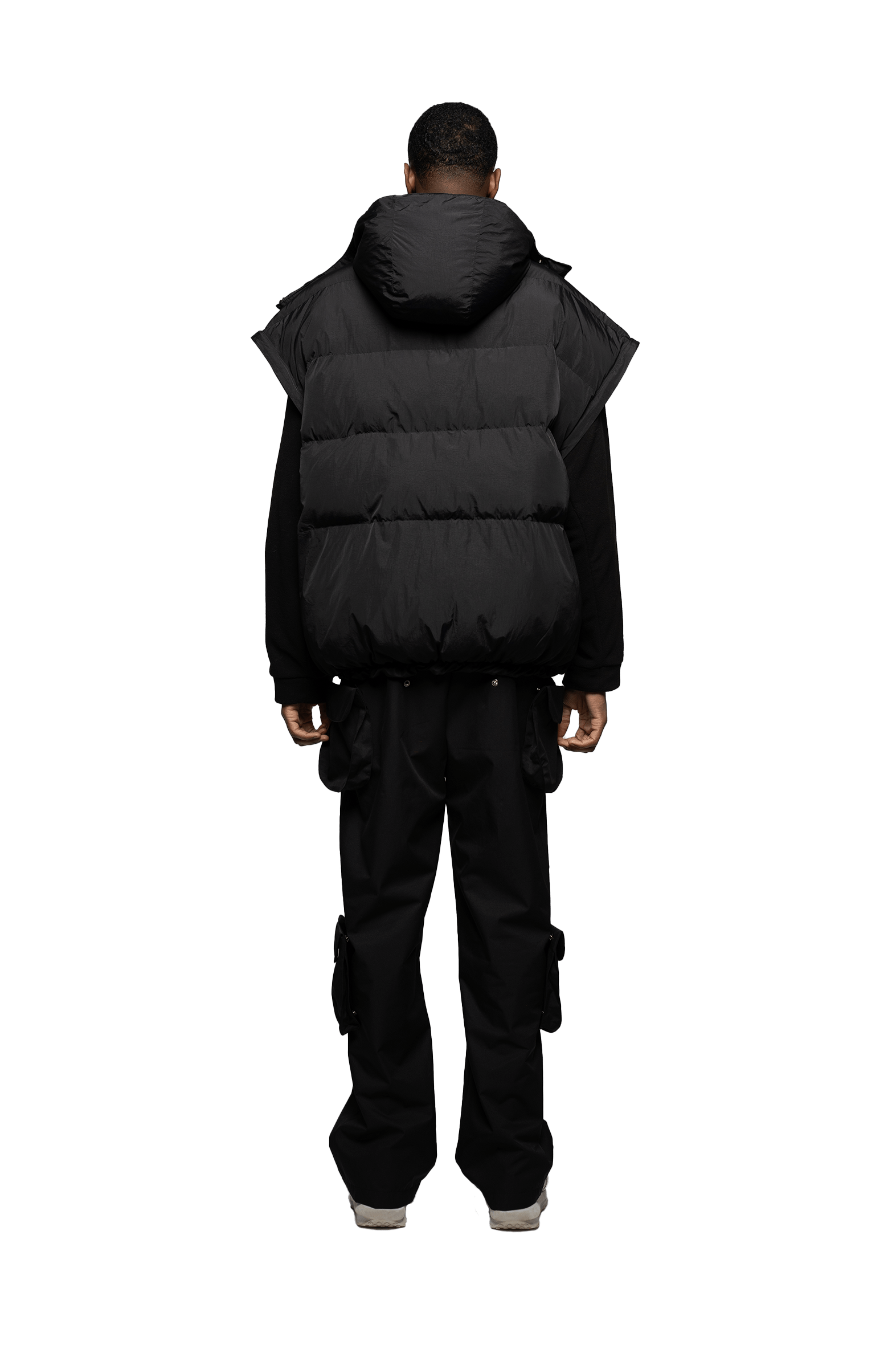Functional  Puffer Vest/Jacket - Black