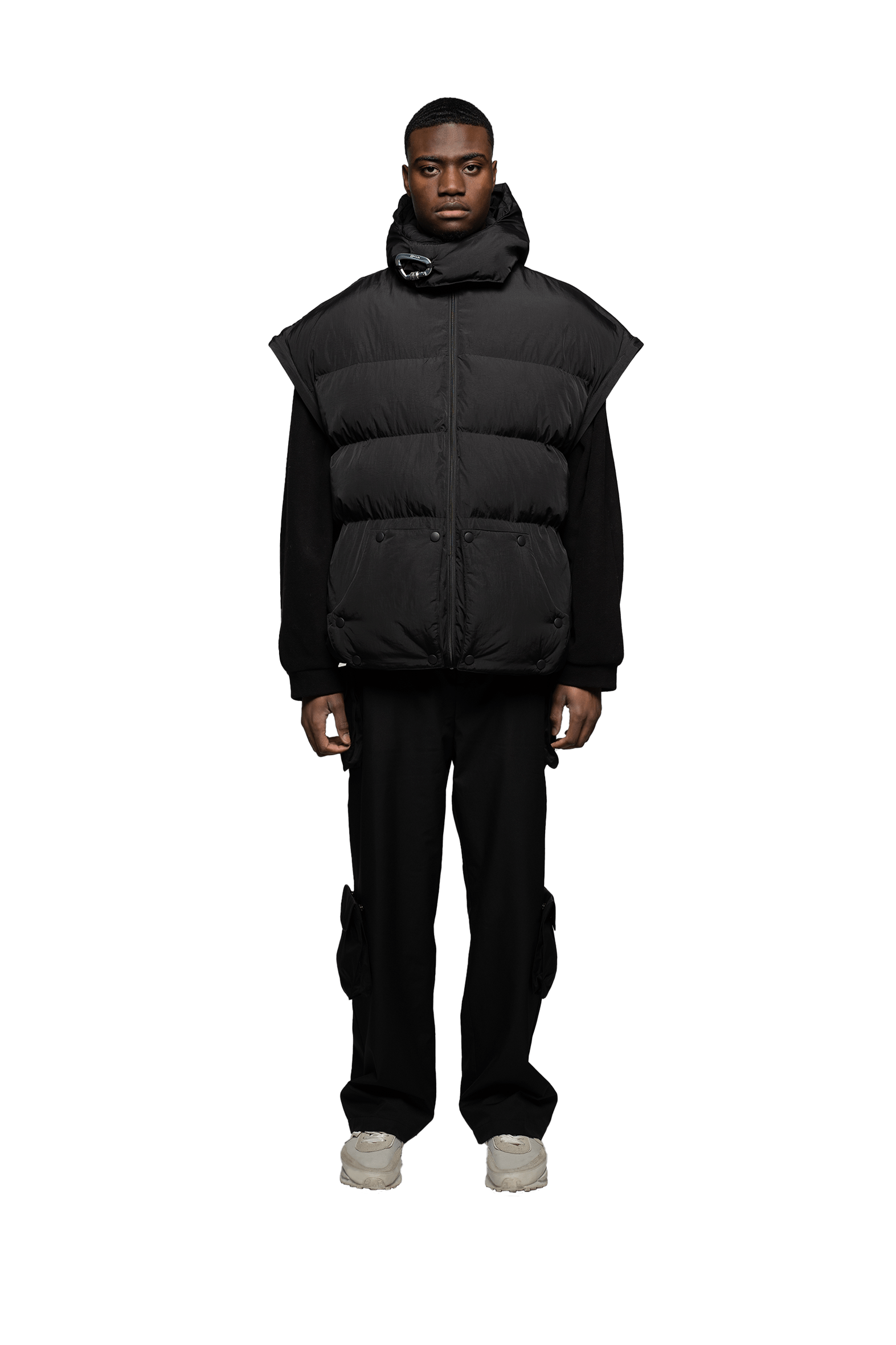 Functional  Puffer Vest/Jacket - Black